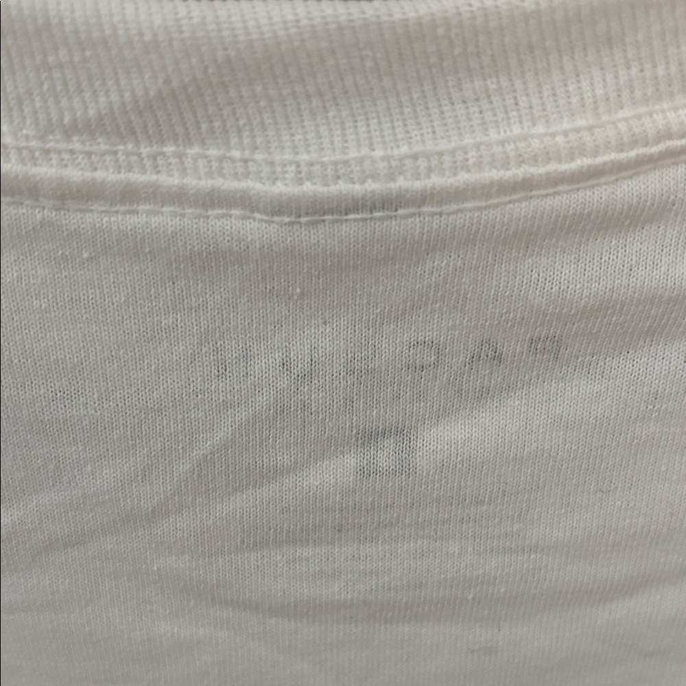 PacSun White Long Sleeve Tee with Multicolor Peace Design - Picture 8 of 8